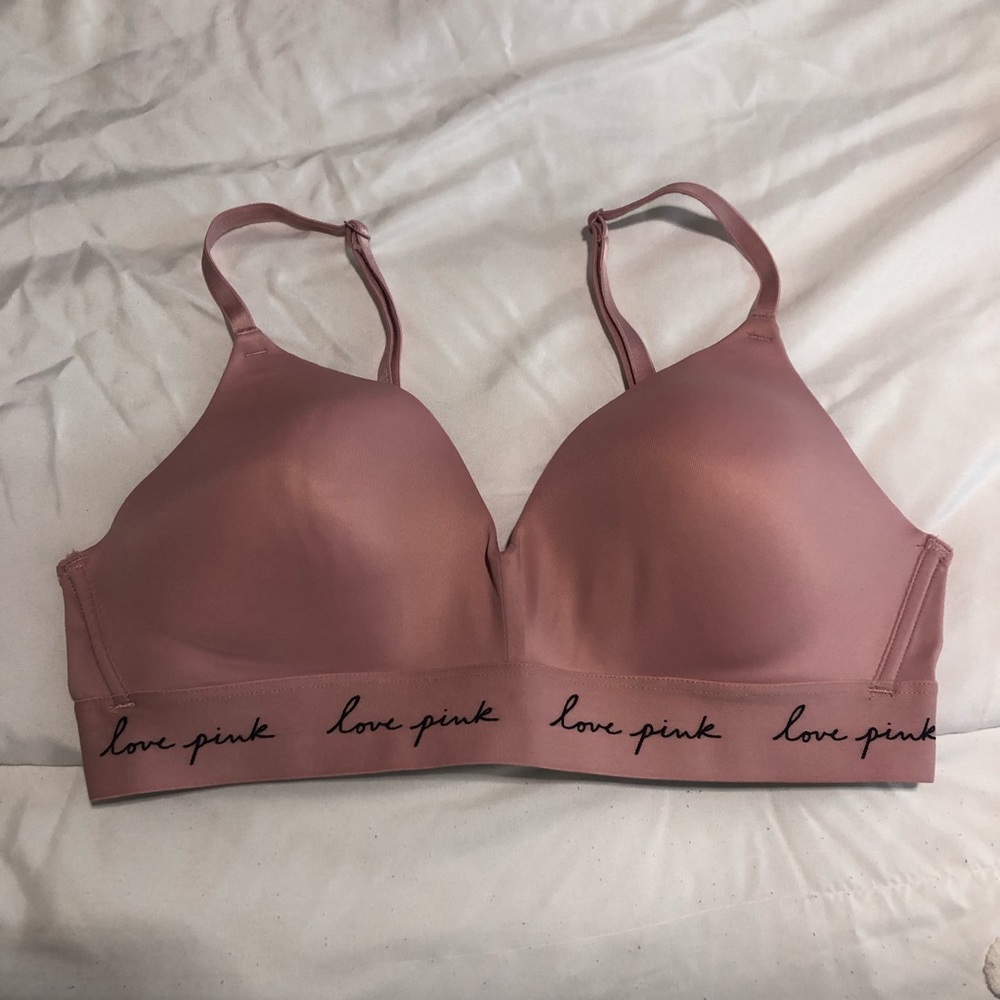Pink Victoria’s Secret wireless bra